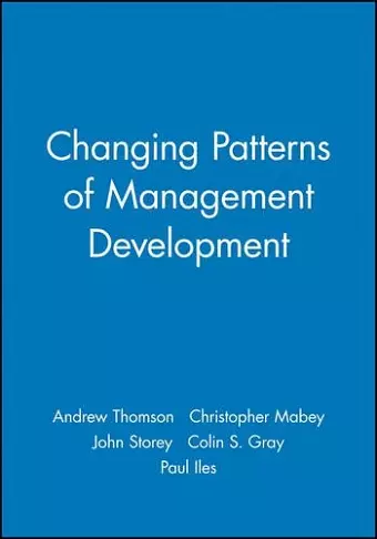 Changing Patterns of Management Development cover