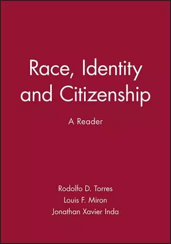 Race, Identity and Citizenship cover