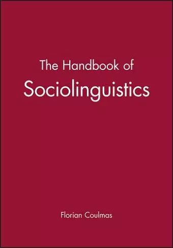 The Handbook of Sociolinguistics cover