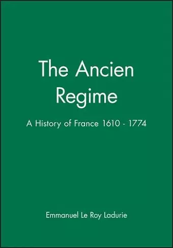 The Ancien Regime cover