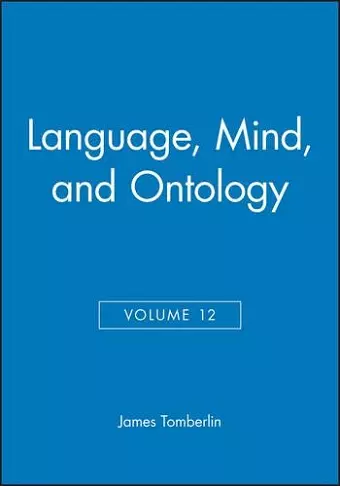 Language, Mind, and Ontology, Volume 12 cover