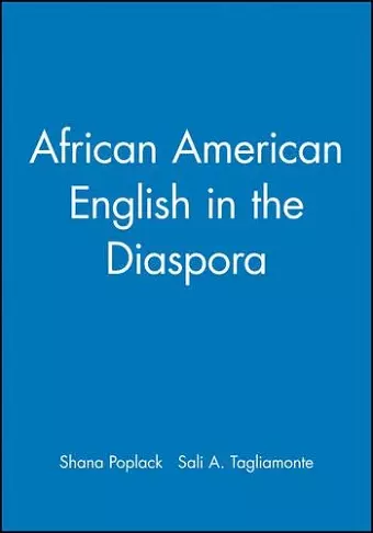 African American English in the Diaspora cover