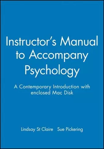 Instructor′s Manual to Accompany Psychology cover