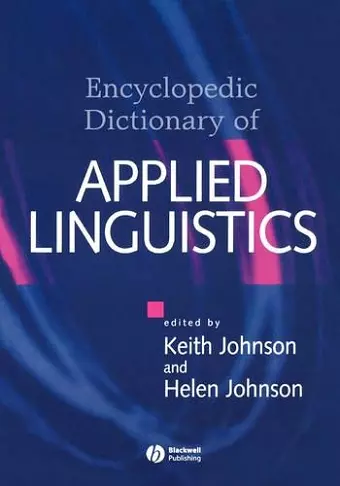 The Encyclopedic Dictionary of Applied Linguistics cover