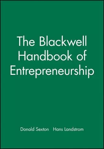 The Blackwell Handbook of Entrepreneurship cover