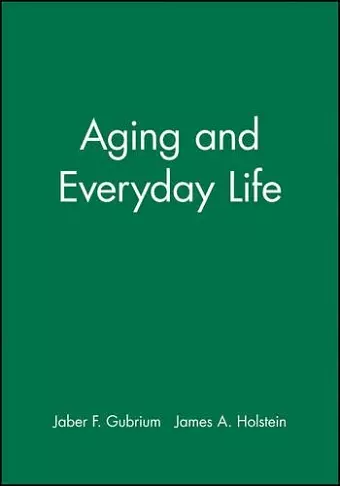 Aging and Everyday Life cover