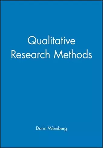 Qualitative Research Methods cover