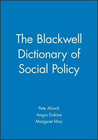 The Blackwell Dictionary of Social Policy cover