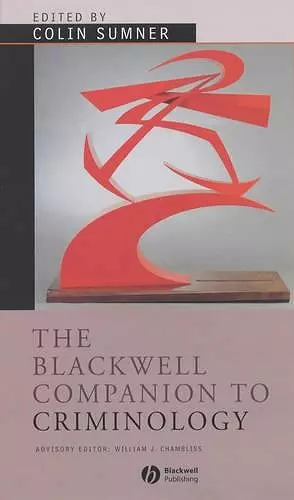The Blackwell Companion to Criminology cover