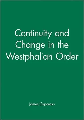 Continuity and Change in the Westphalian Order cover