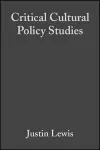Critical Cultural Policy Studies cover