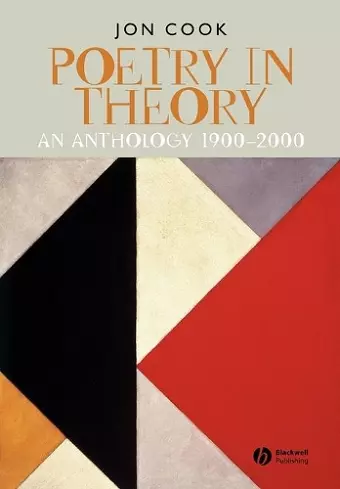 Poetry in Theory cover