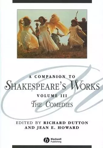 A Companion to Shakespeare's Works, Volume III cover