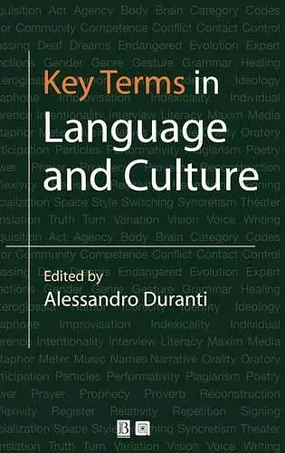 Key Terms in Language and Culture cover