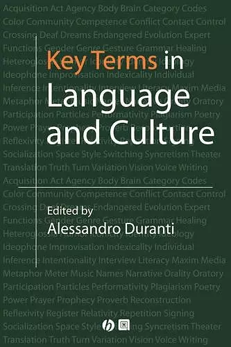 Key Terms in Language and Culture cover