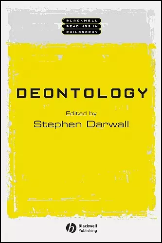 Deontology cover