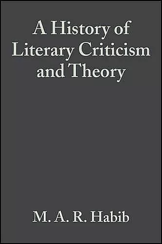 A History of Literary Criticism cover