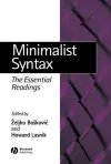 Minimalist Syntax cover