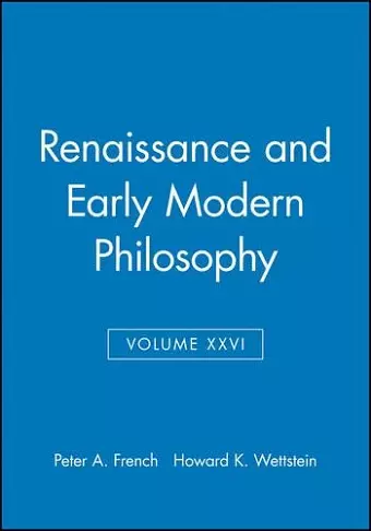 Renaissance and Early Modern Philosophy, Volume XXVI cover