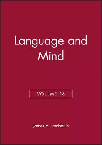 Language and Mind, Volume 16 cover