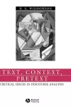 Text, Context, Pretext cover