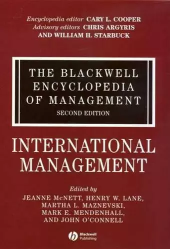 The Blackwell Encyclopedia of Management, International Management cover