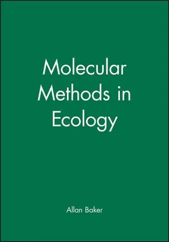 Molecular Methods in Ecology cover