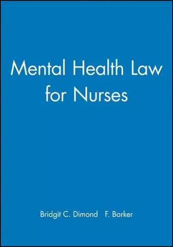 Mental Health Law for Nurses cover