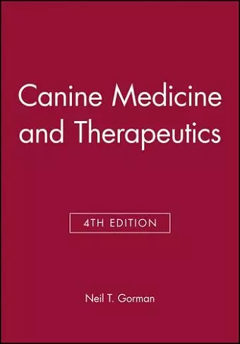 Canine Medicine and Therapeutics cover