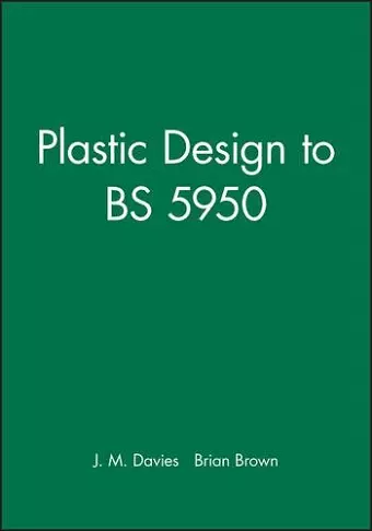 Plastic Design to BS 5950 cover
