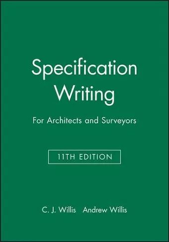 Specification Writing cover