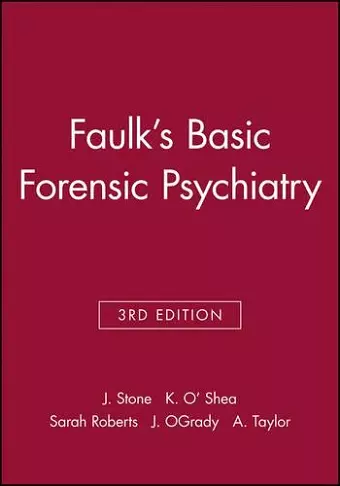 Faulk's Basic Forensic Psychiatry cover