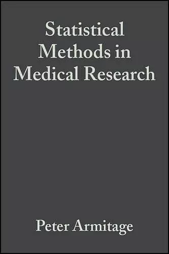 Statistical Methods in Medical Research cover