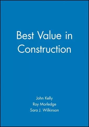 Best Value in Construction cover