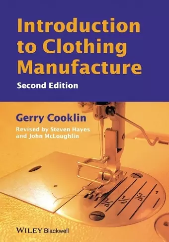 Introduction to Clothing Manufacture cover