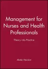 Management for Nurses and Health Professionals cover