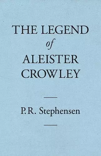 The Legend of Aleister Crowley cover