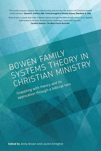 Bowen family systems theory in Christian ministry cover