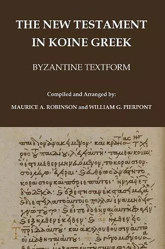 The New Testament in Koine Greek cover