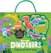 Dinosaur Activity Case with Bubble Stickers cover