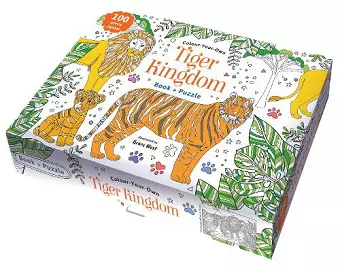 Colour Your Own Tiger Kingdom Book + Puzzle cover