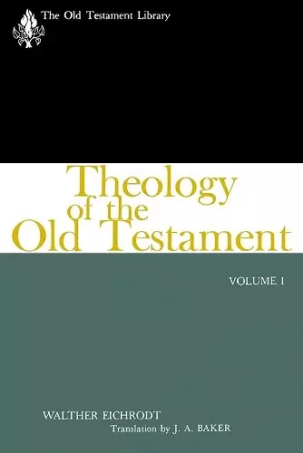 Theology of the Old Testament, Volume One cover