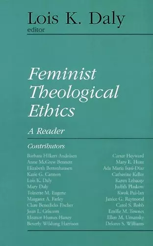 Feminist Theological Ethics cover