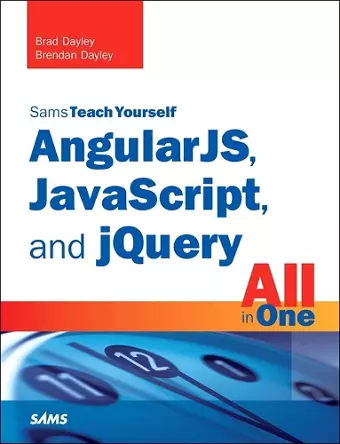 AngularJS, JavaScript, and jQuery All in One, Sams Teach Yourself cover