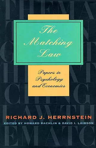 The Matching Law cover