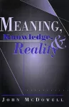 Meaning, Knowledge, and Reality cover