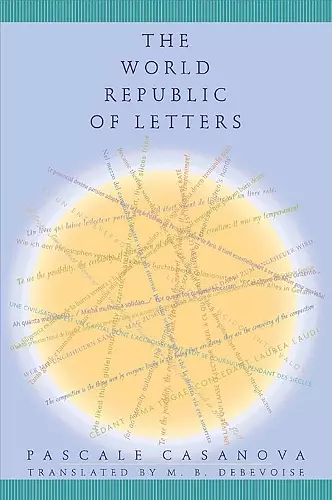 The World Republic of Letters cover