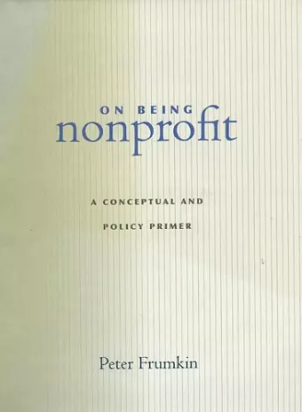 On Being Nonprofit cover