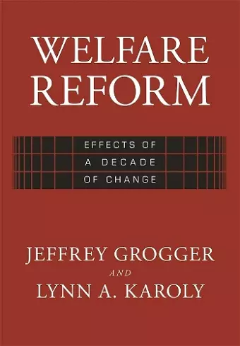 Welfare Reform cover