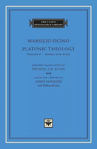 Platonic Theology cover